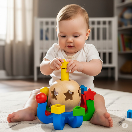 Farben & Formen entdecken: Wie der Baby-Oktopus die kognitive Entwicklung fördert