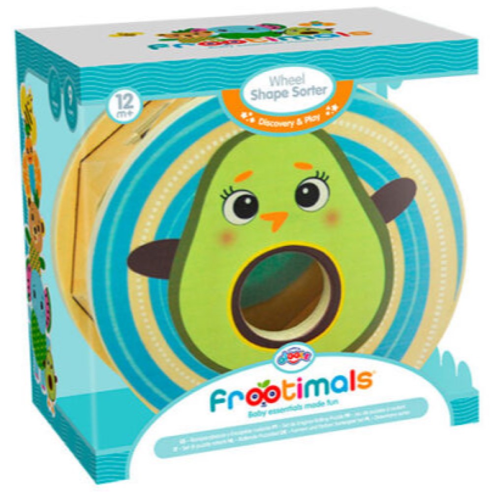 Baby Steckspielzeug aus Holz Avocado